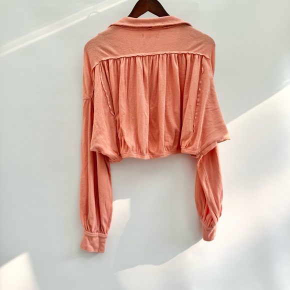 We The Free Darren Oversize Crop Top in Savannah Red - Picture 2 of 16